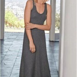 Calme by Johnny Was Gray Throw On Cozy Sweater Tank Dress